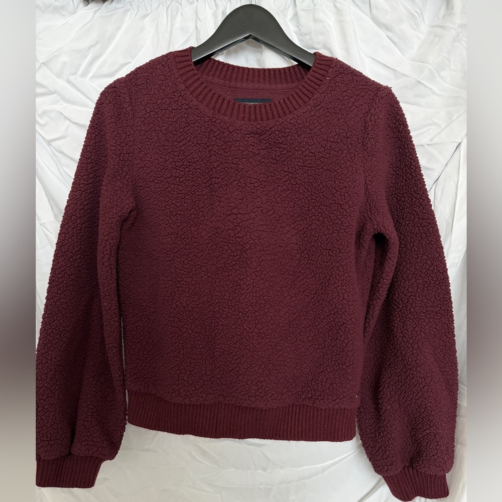 Abercrombie & Fitch Burgundy Crew Neck Sweater